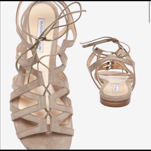 Duccio Venturi Nude Lace Up Sandal Size 35 - Picture 1 of 6